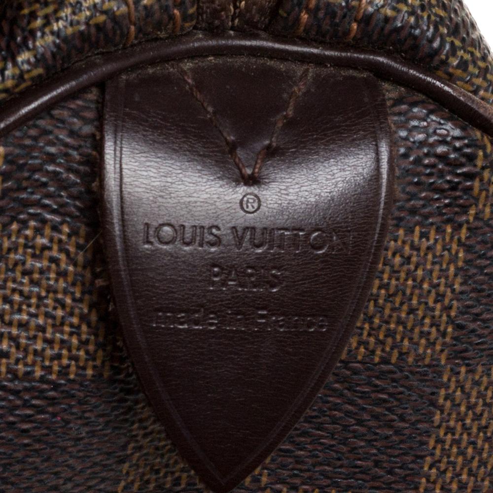 Louis Vuitton Damier Ebene Canvas Speedy 25 Bag 6