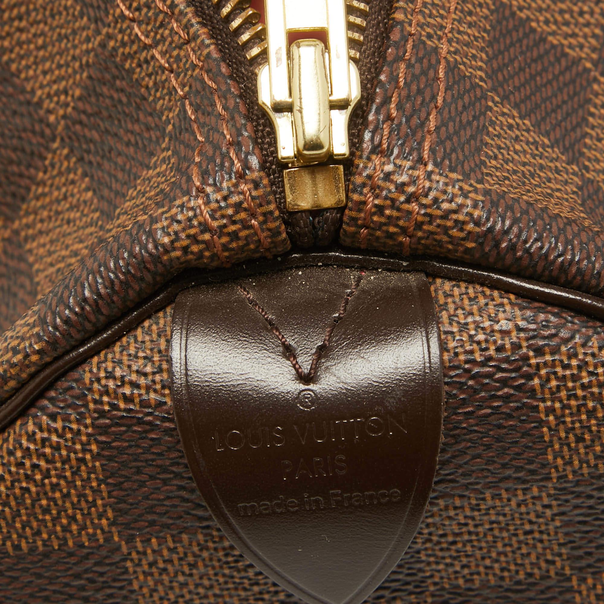 Louis Vuitton Damier Ebene Canvas Speedy 30 Bag 8