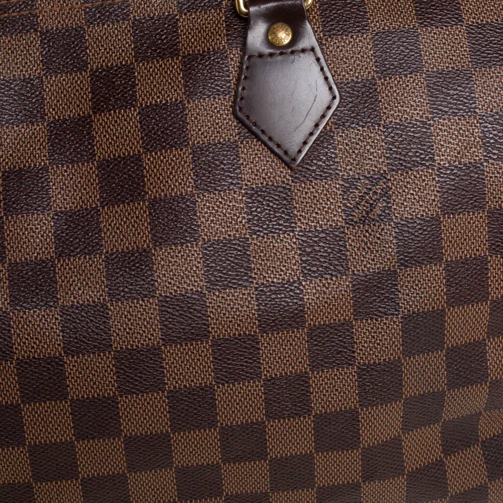 Louis Vuitton Damier Ebene Canvas Speedy 30 Bag 3