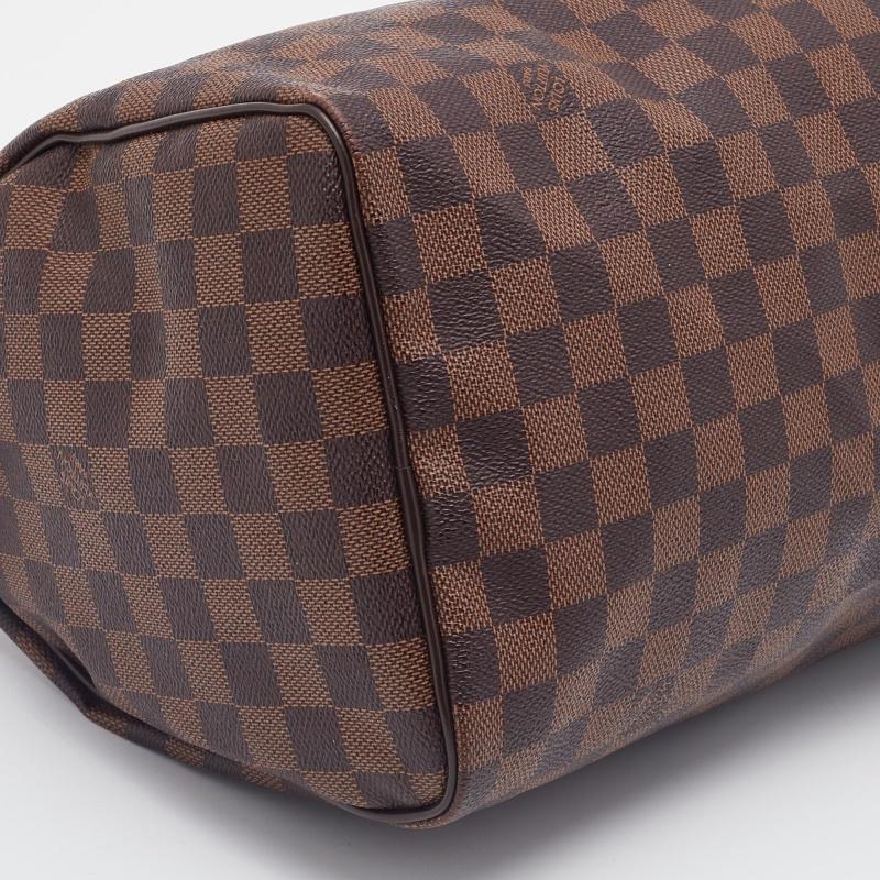 Louis Vuitton Damier Ebene Canvas Speedy 30 Bag 3