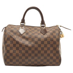 Louis Vuitton Damier Ebene Canvas Speedy 30 Bag