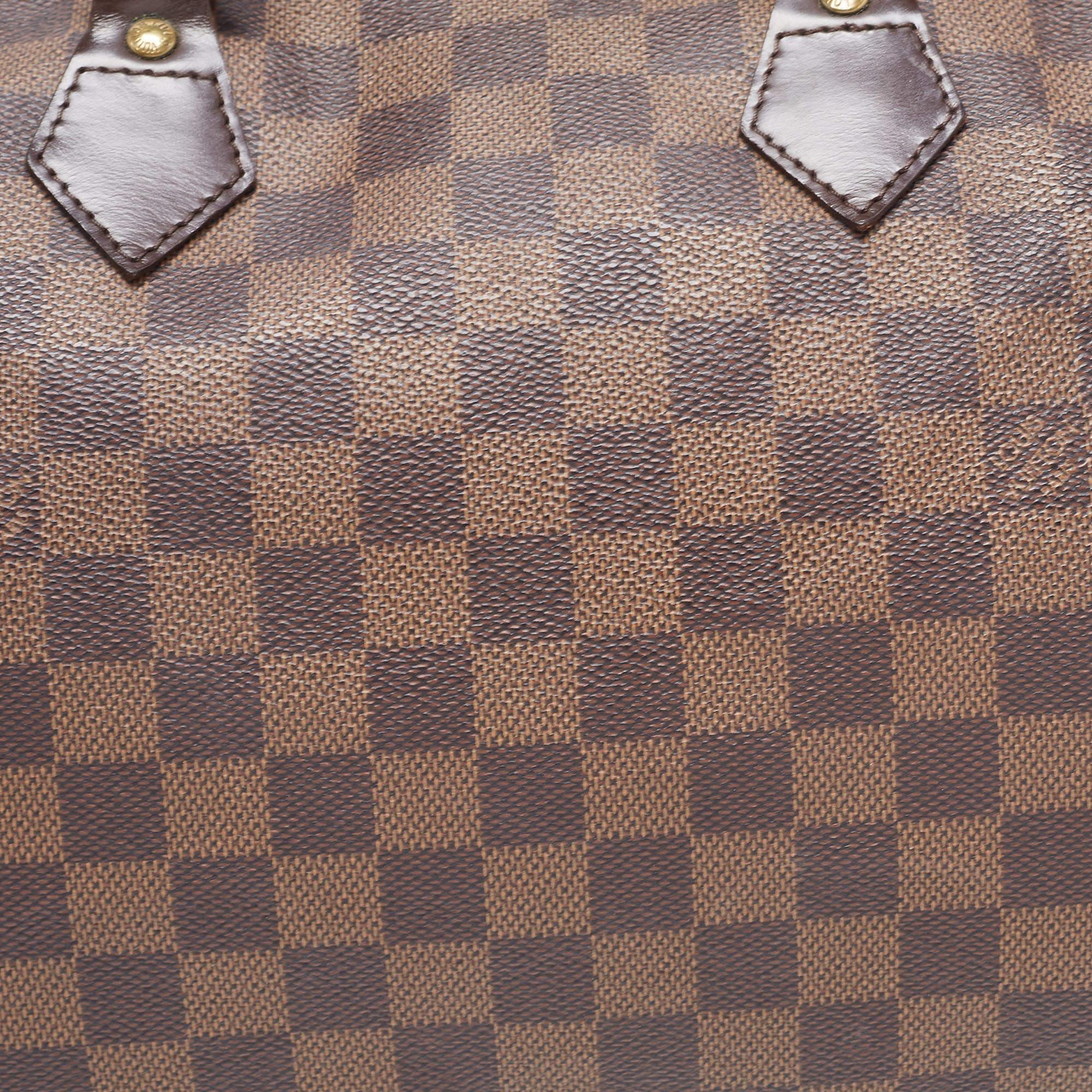 Louis Vuitton Damier Ebene Canvas Speedy 35 Bag 8