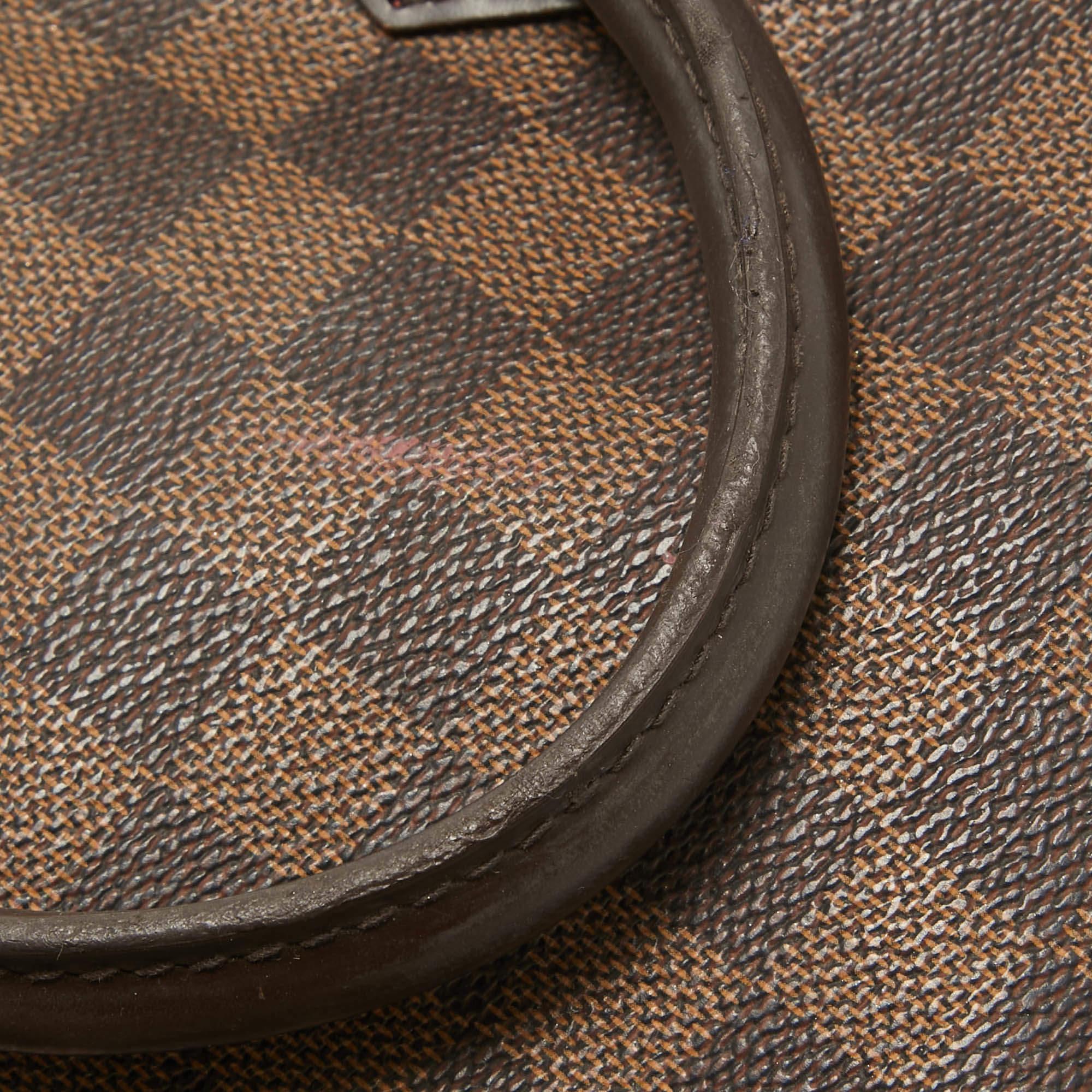 Louis Vuitton Damier Ebene Canvas Speedy 35 Bag For Sale 1