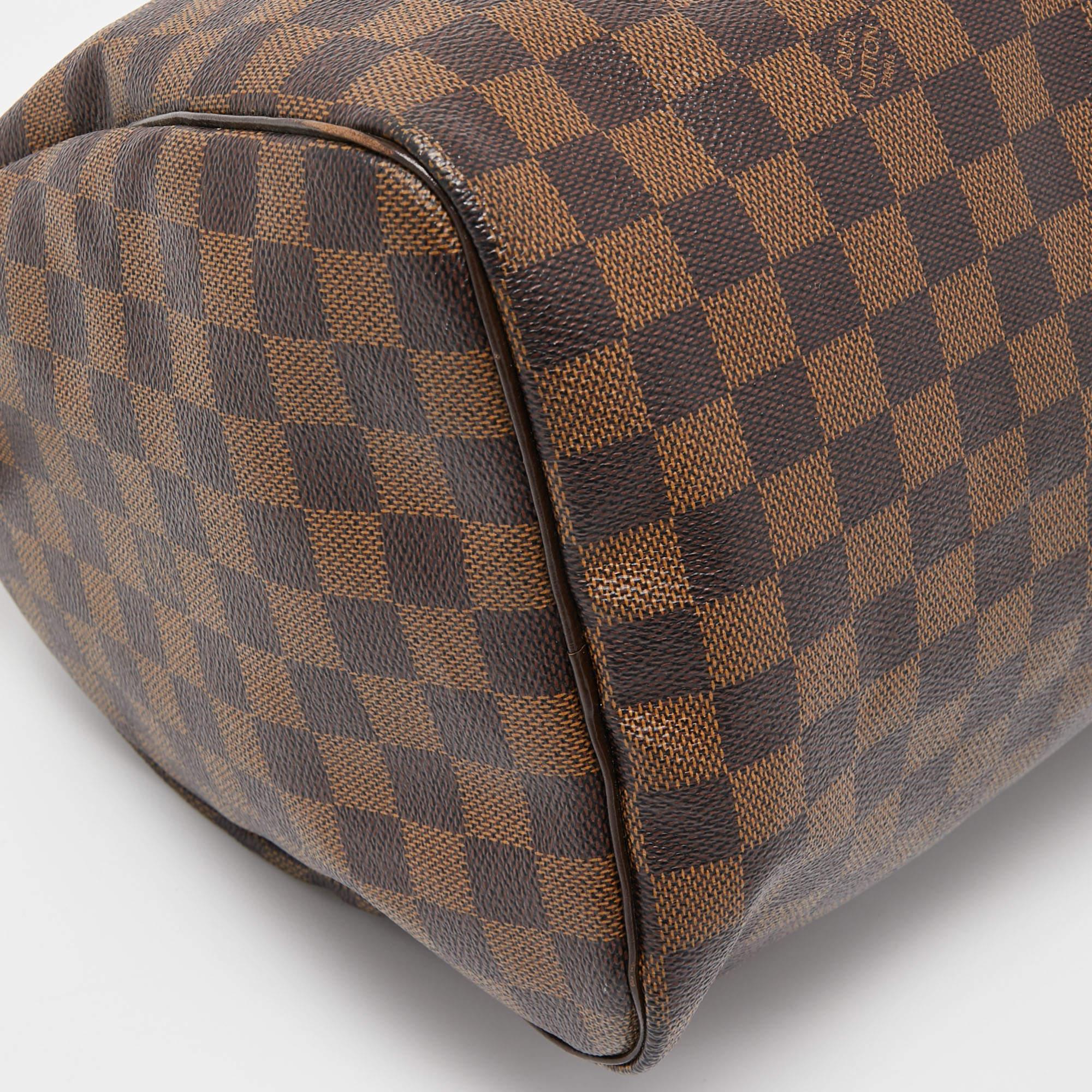 Louis Vuitton Damier Ebene Canvas Speedy 35 Bag 3