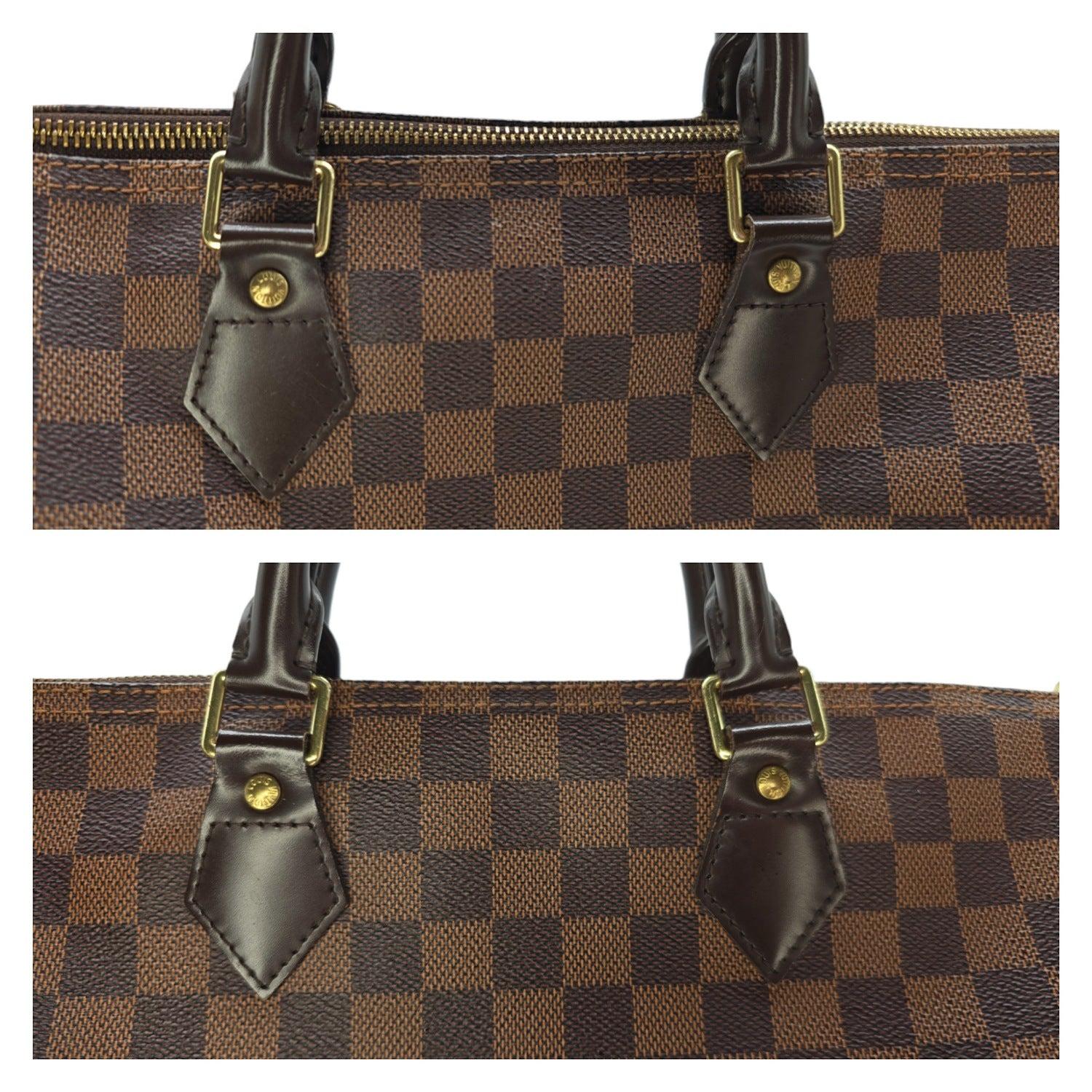 Louis Vuitton Damier Ebene Canvas Speedy 35 Satchel 4