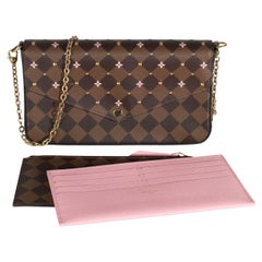 Louis Vuitton Damier Ebene Canvas Studded Felicie Pochette