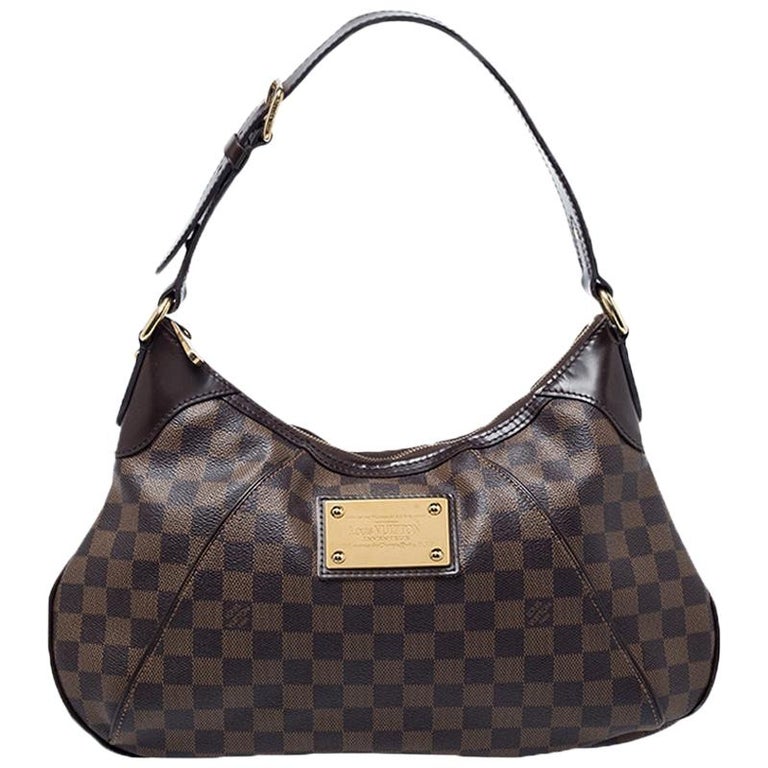 Louis Vuitton Damier Ebene Canvas Thames GM Bag For Sale