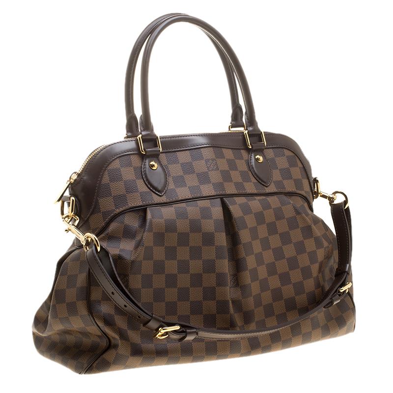 Black Louis Vuitton Damier Ebene Canvas Trevi GM Bag