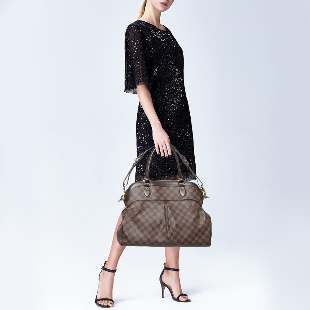 Black Louis Vuitton Damier Ebene Canvas Trevi GM Bag