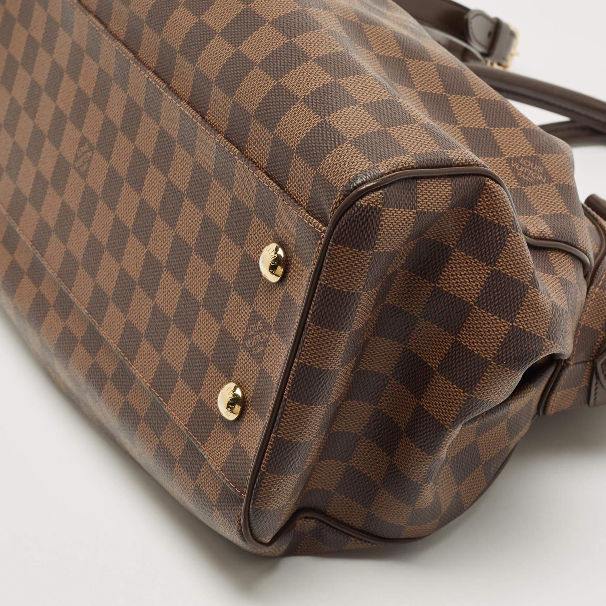 Brown Louis Vuitton Damier Ebene Canvas Trevi GM Bag