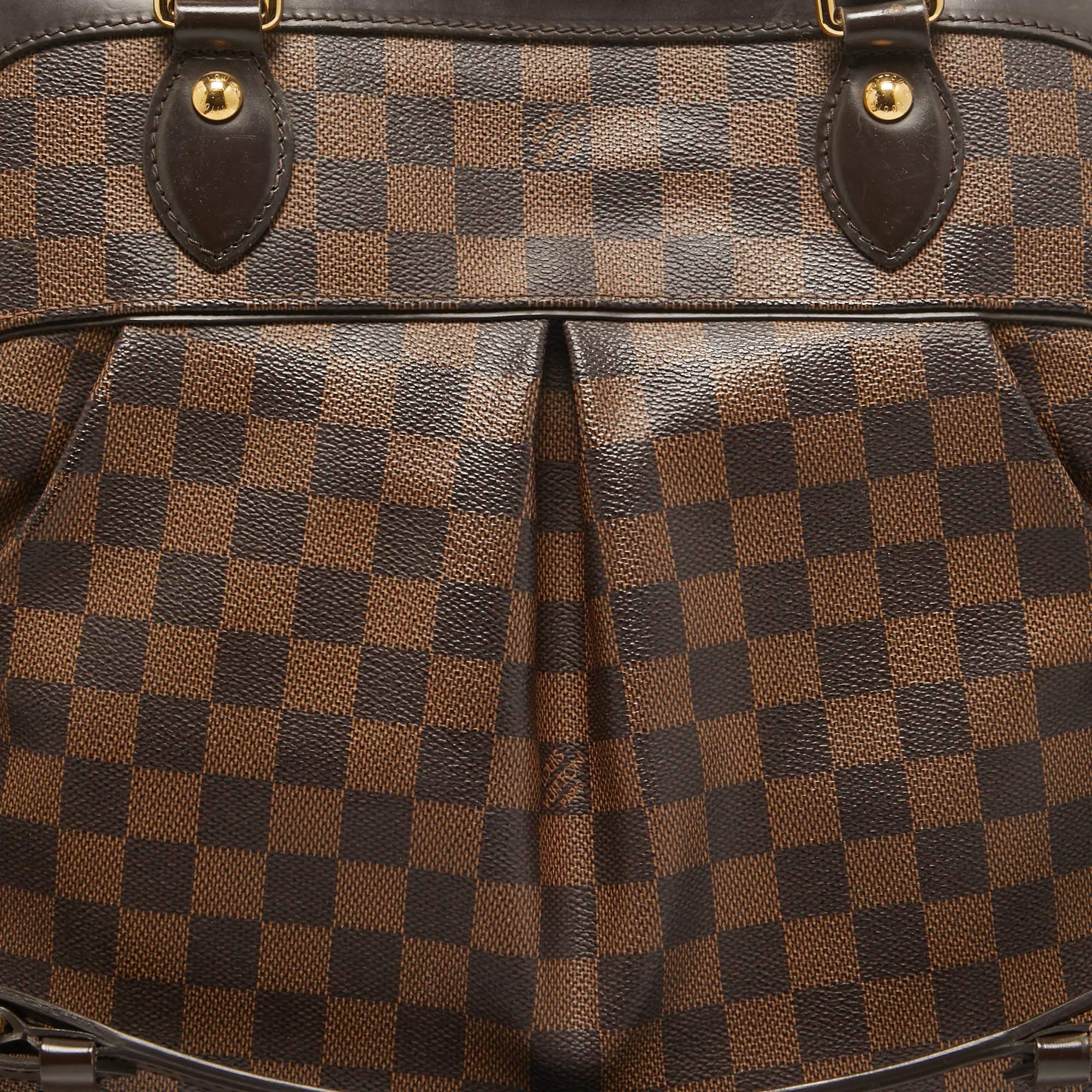  Louis Vuitton - Sac Trevi GM en toile damier ébène Pour femmes 
