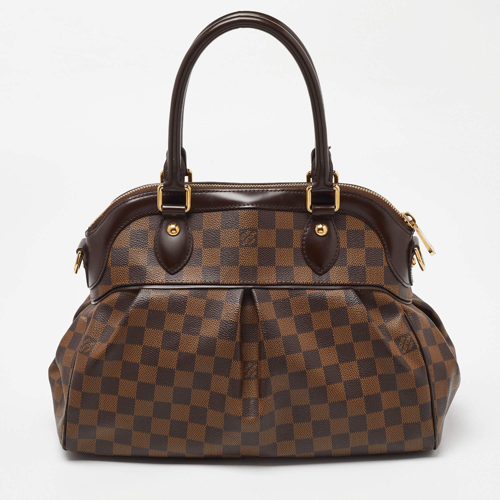 Louis Vuitton Damier Ebene Canvas Trevi PM Bag In Good Condition In Dubai, Al Qouz 2