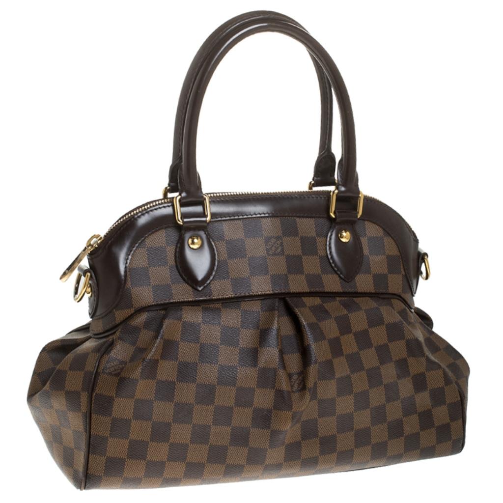 Louis Vuitton Damier Ebene Canvas Trevi PM Bag In Good Condition In Dubai, Al Qouz 2