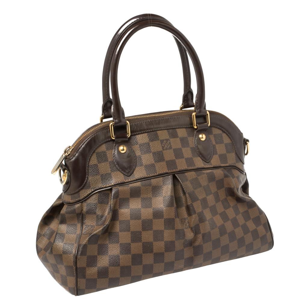 Louis Vuitton Damier Ebene Canvas Trevi PM Bag In Good Condition In Dubai, Al Qouz 2