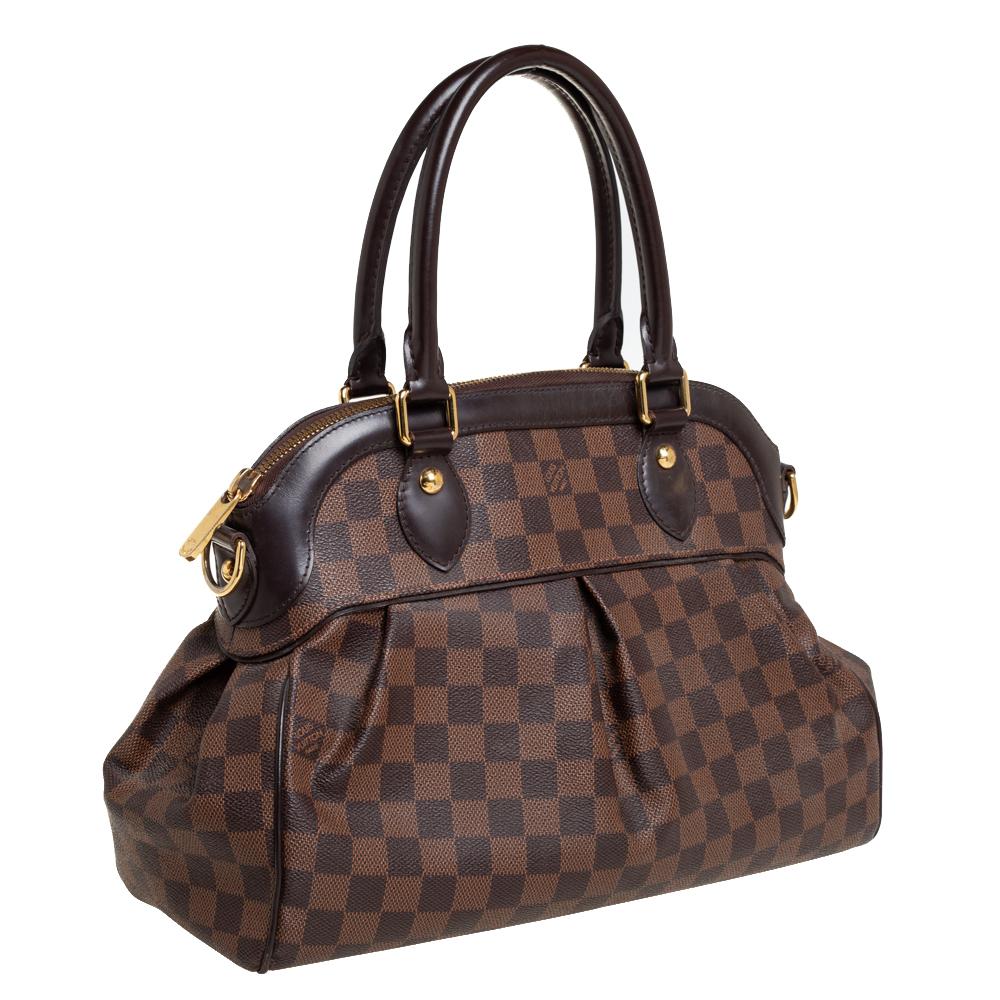 Louis Vuitton Damier Ebene Canvas Trevi PM Bag In Fair Condition In Dubai, Al Qouz 2