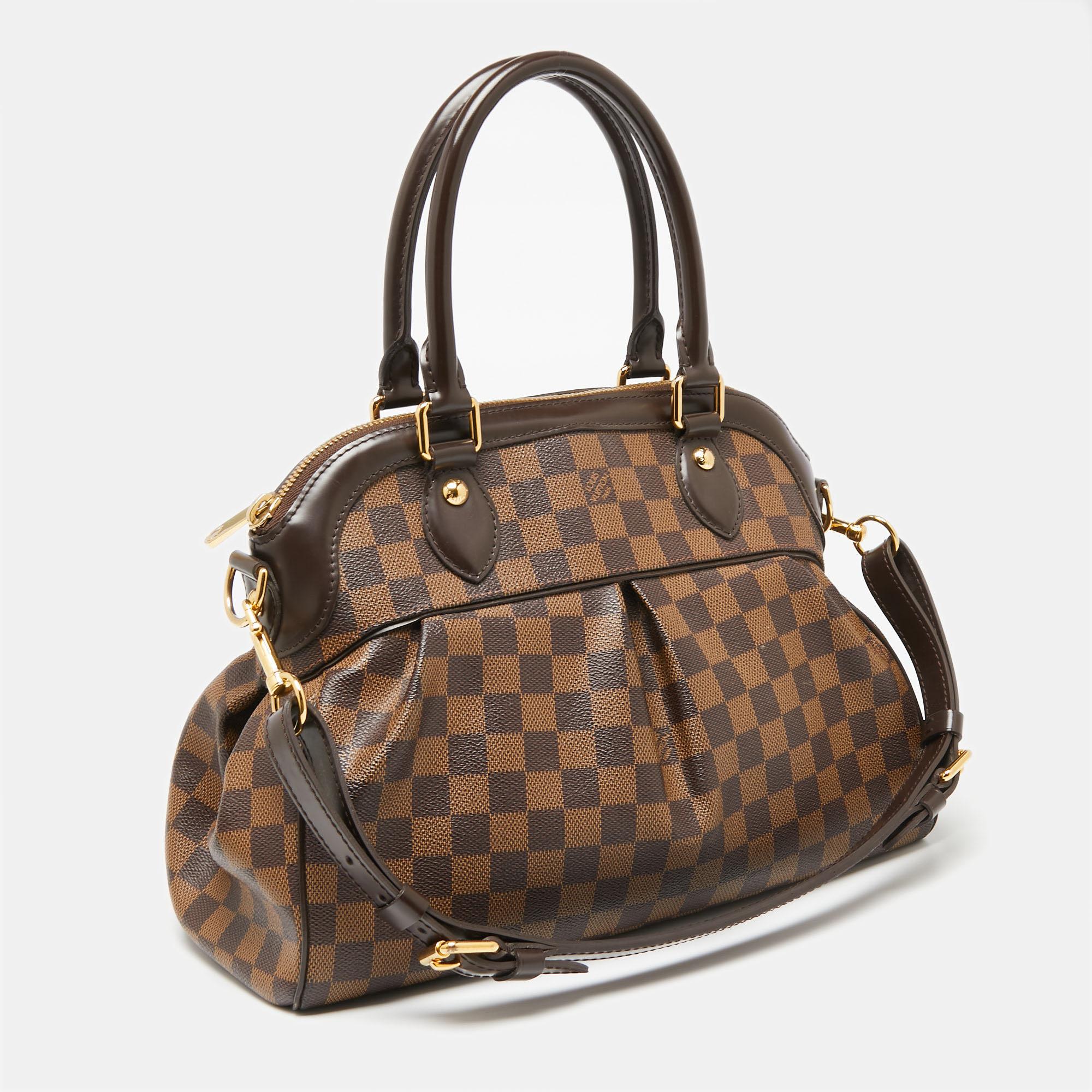 Louis Vuitton Damier Ebene Canvas Trevi PM Bag In Good Condition In Dubai, Al Qouz 2