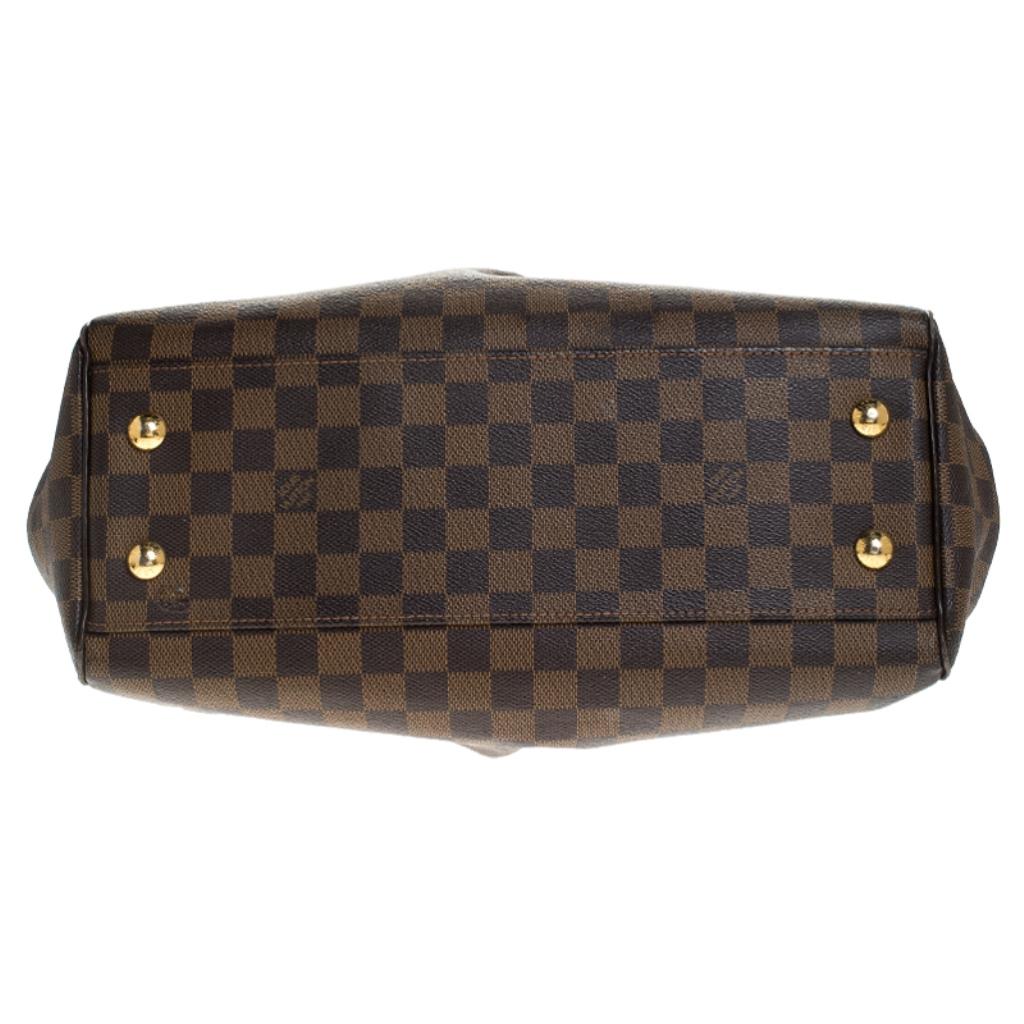 Women's Louis Vuitton Damier Ebene Canvas Trevi PM Bag