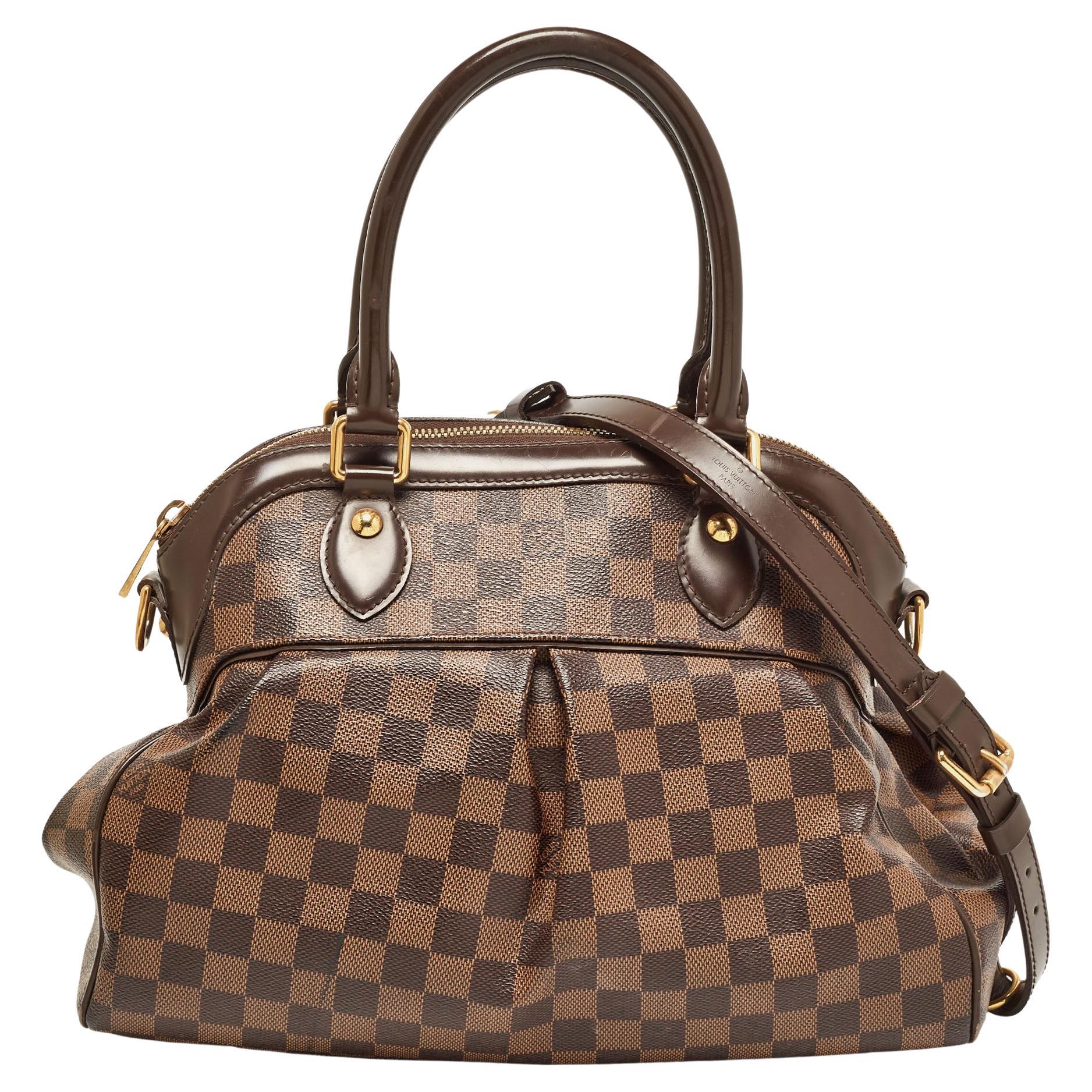 Louis Vuitton Damier Ebene Canvas Trevi PM Bag For Sale