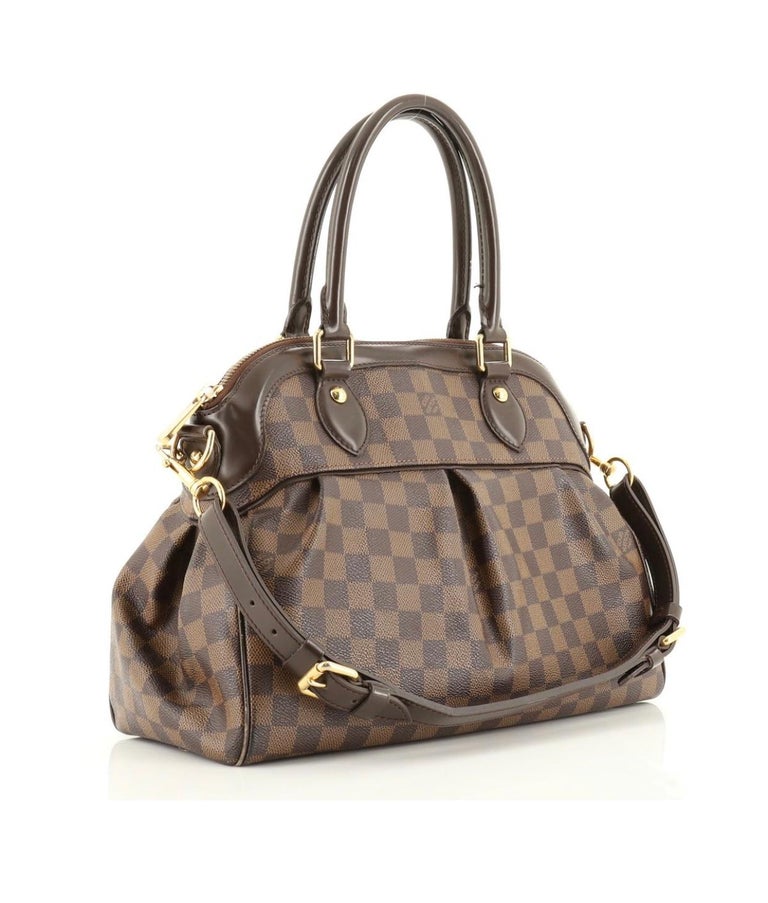 LOUIS VUITTON Damier Ebene Canvas Trevi PM Bag, Like New For Sale at 1stDibs
