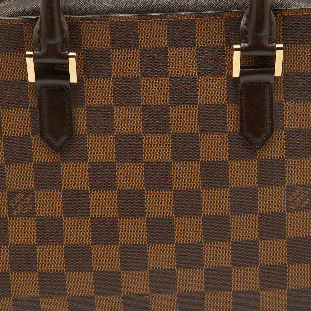 Louis Vuitton Damier Ebene Triana-Tasche aus Segeltuch im Angebot 8