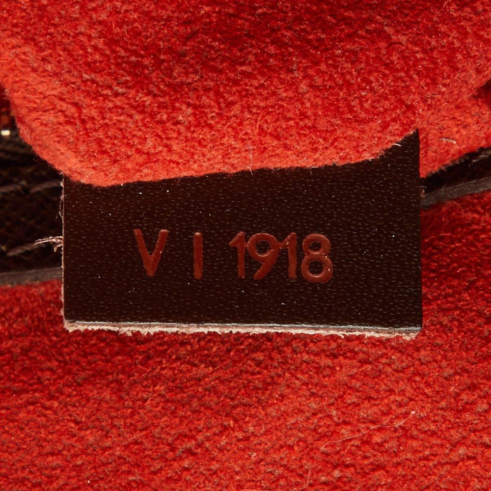 Louis Vuitton Damier Ebene Triana-Tasche aus Segeltuch im Angebot 2