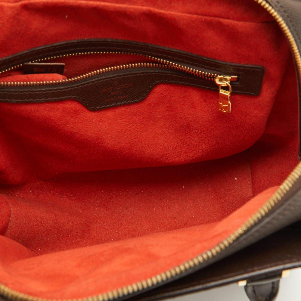 Louis Vuitton Damier Ebene Triana-Tasche aus Segeltuch im Angebot 3