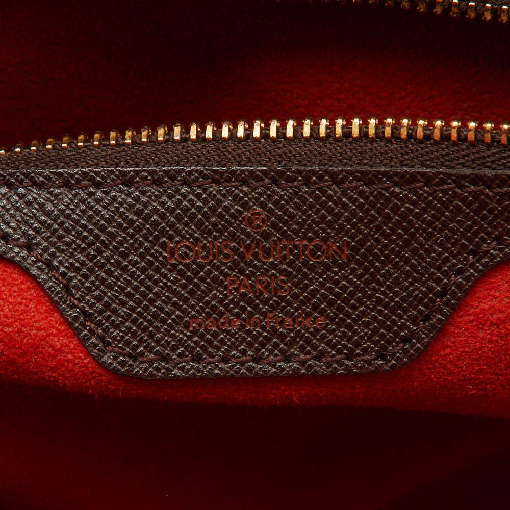 Louis Vuitton Damier Ebene Triana-Tasche aus Segeltuch im Angebot 4