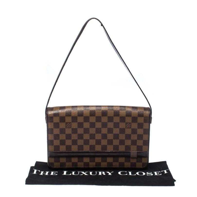Louis Vuitton Damier Ebene Canvas Tribeca Long Bag 7