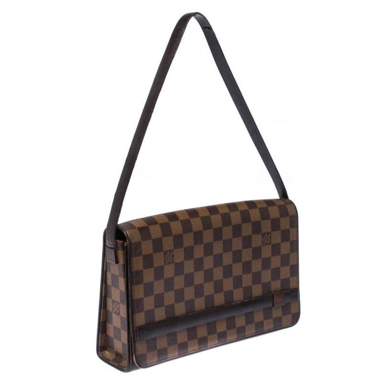 Louis Vuitton Damier Ebene Canvas Tribeca Long Bag For Sale at 1stDibs