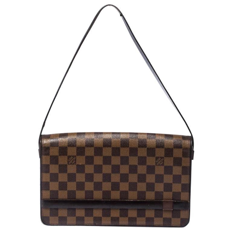 Louis Vuitton Damier Ebene Canvas Tribeca Long Bag For Sale at 1stDibs