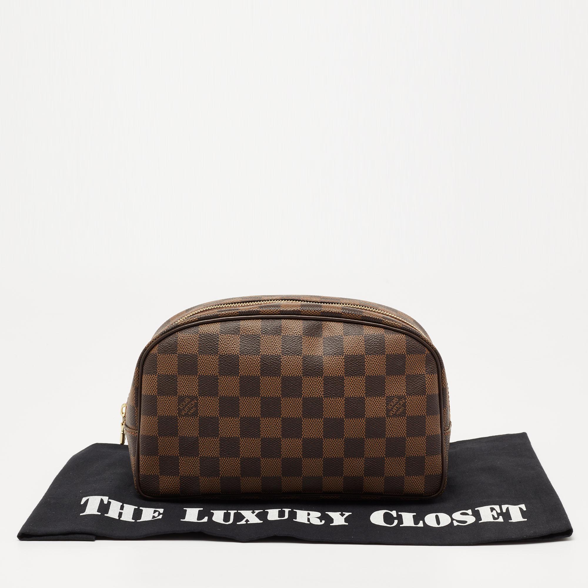 Louis Vuitton Damier Ebene Canvas Trousse Toiletry Pouch 25 7