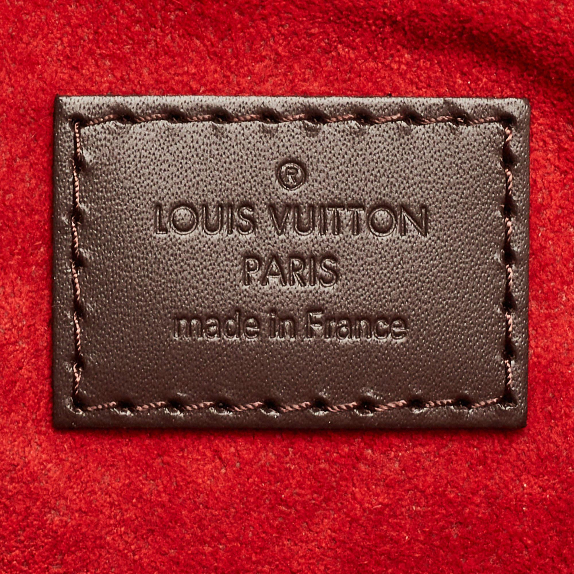 Louis Vuitton Damier Ebene Canvas Twice Pochette Bag 5