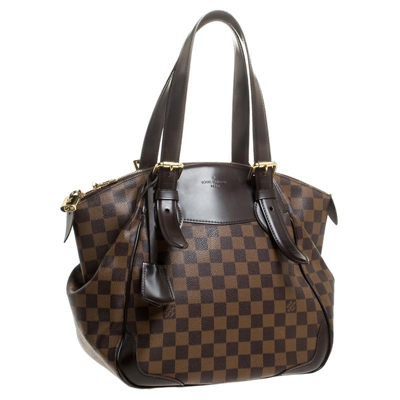 Black Louis Vuitton Damier Ebene Canvas Verona MM Bag