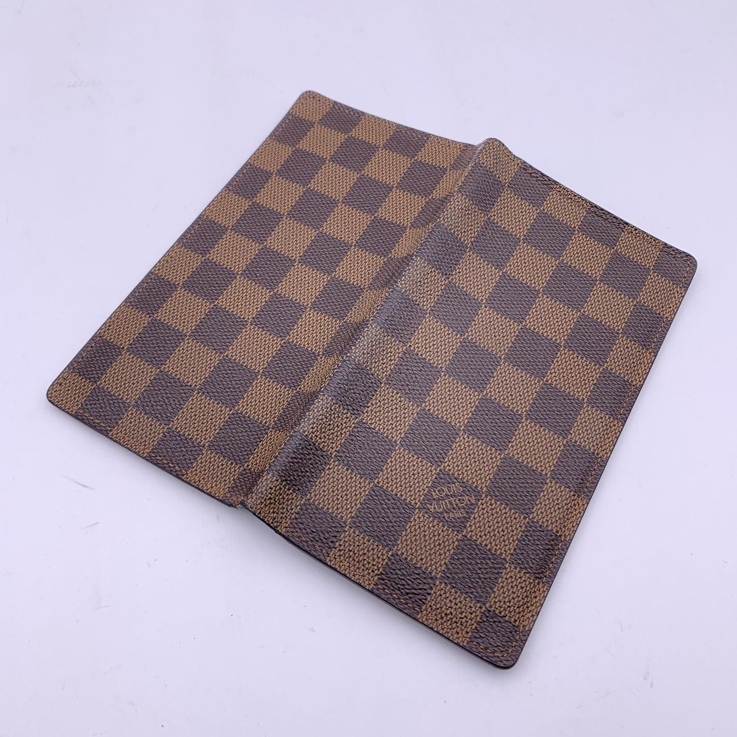 Louis Vuitton Damier Ebene Canvas Vertical Bifold Wallet N61823 2