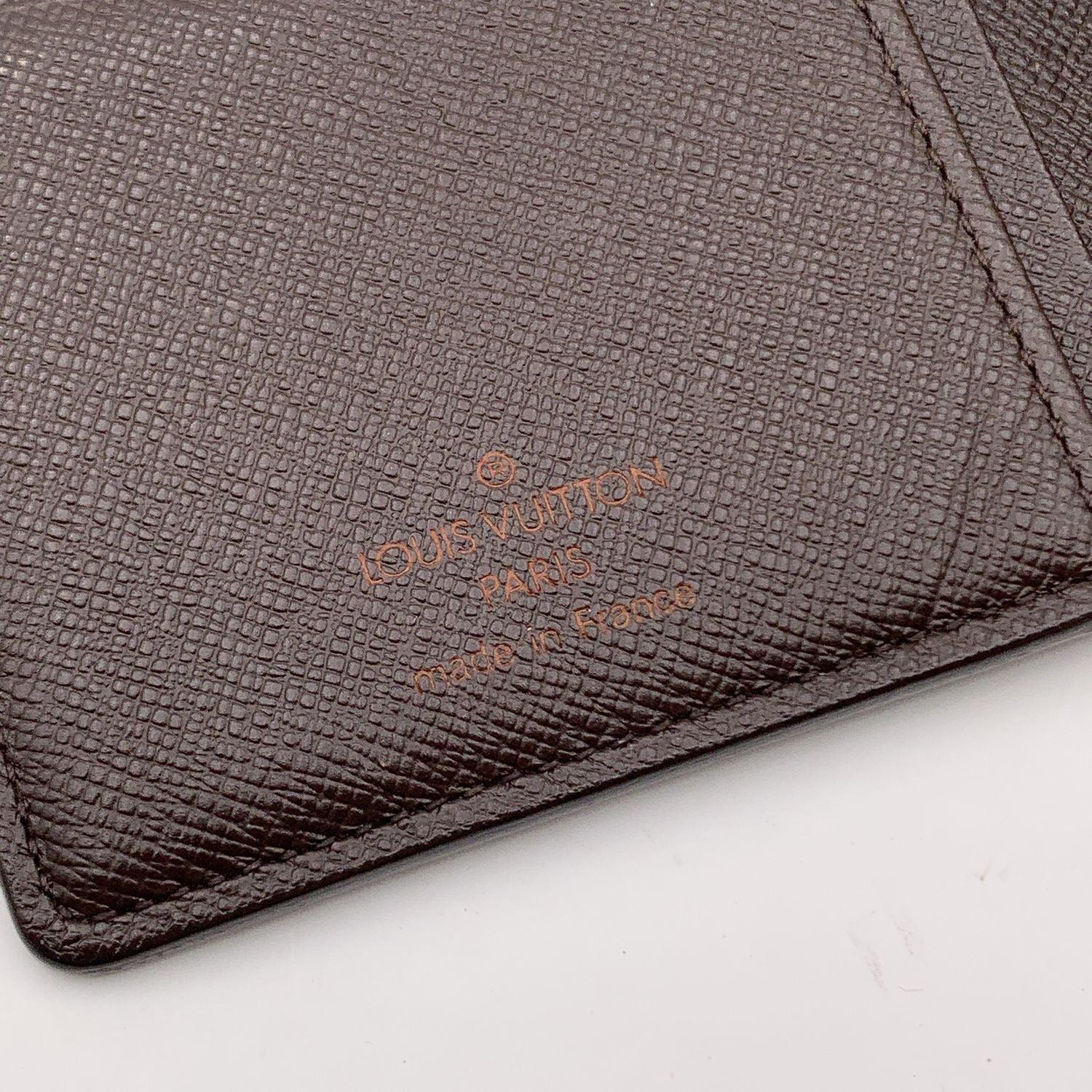 Louis Vuitton Damier Ebene Canvas Vertical Bifold Wallet N61823 3