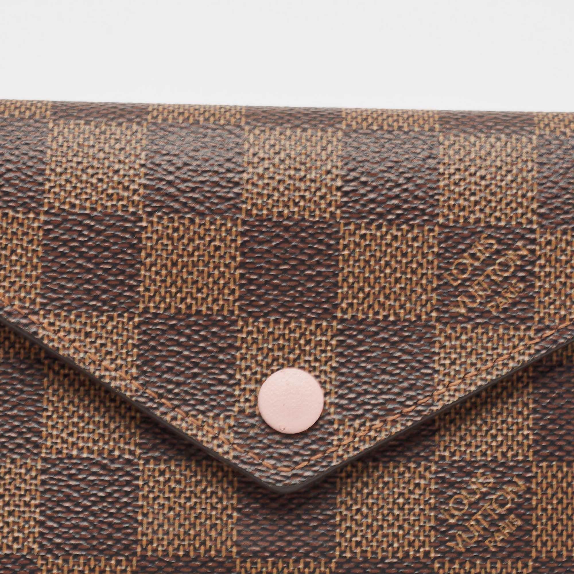 Louis Vuitton Damier Ebene Canvas Victorine Wallet 1