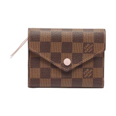 Louis Vuitton Damier Ebene Canvas Victorine Wallet