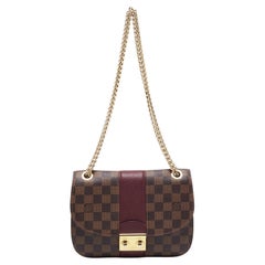 Louis Vuitton Damier Ebene Canvas Wight Shoulder Bag