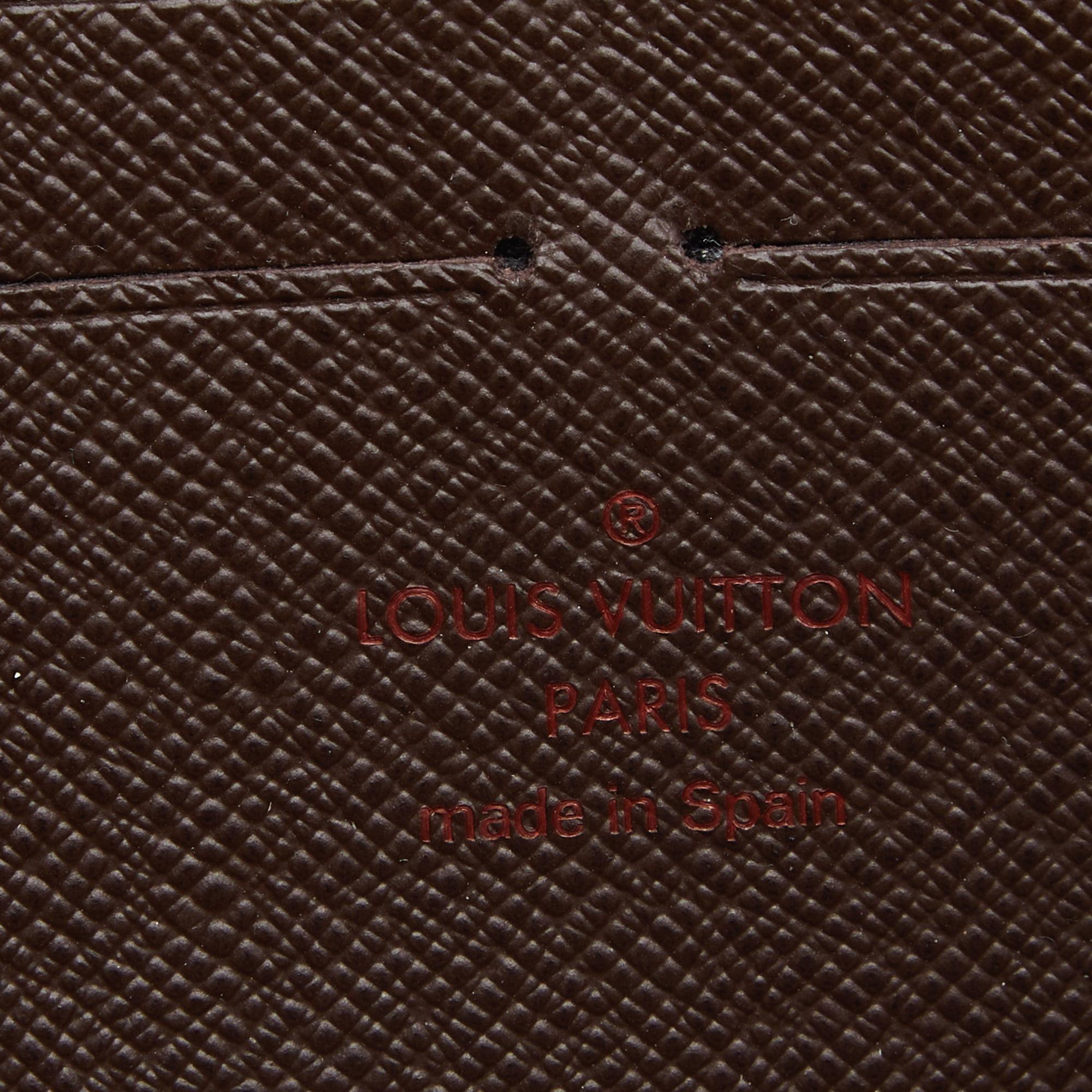 Louis Vuitton Damier Ebene Canvas Zippy Wallet 2