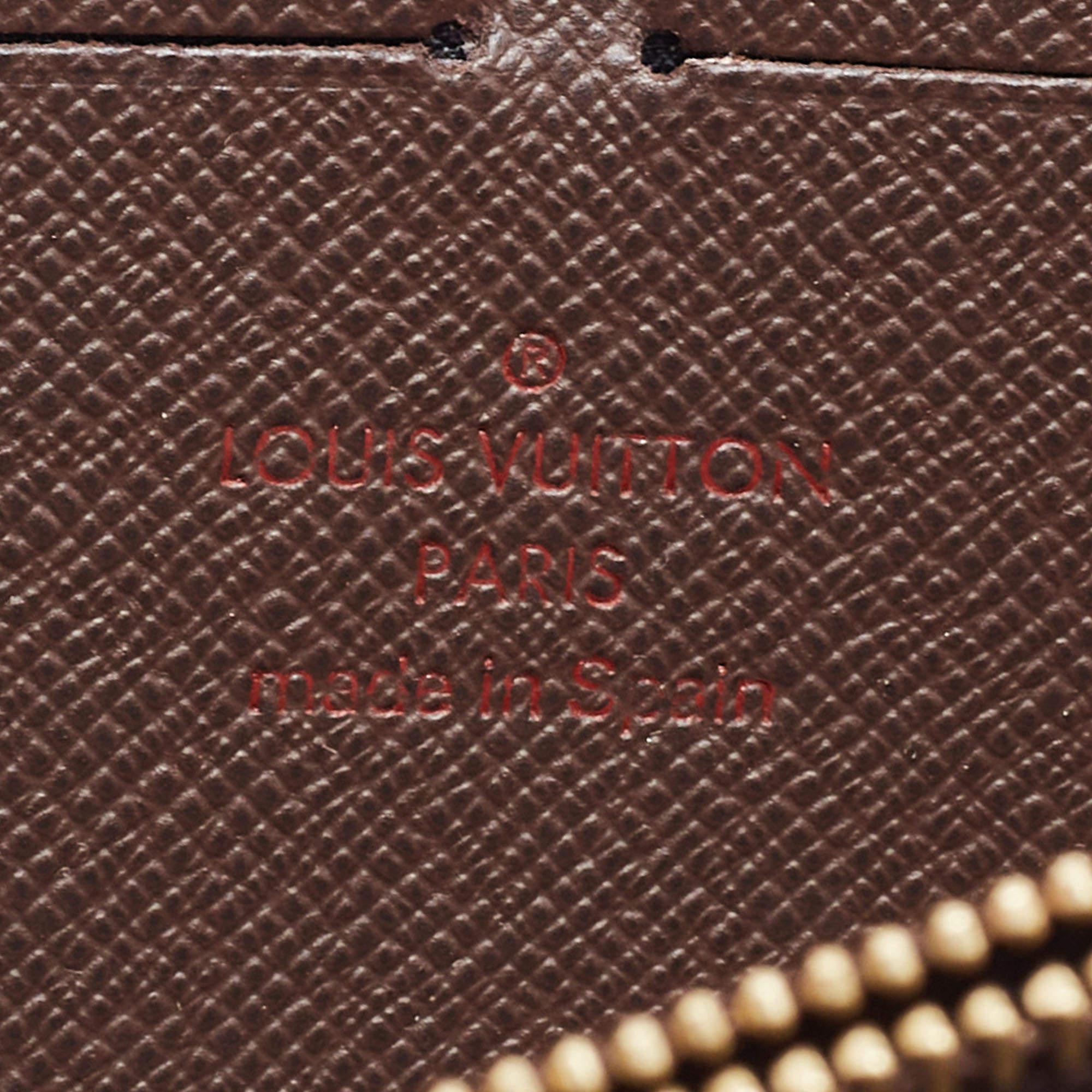 Louis Vuitton Damier Ebene Canvas Zippy Wallet 4