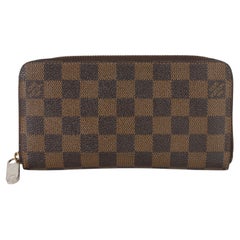Louis Vuitton Damier Ebene Canvas Zippy Wallet