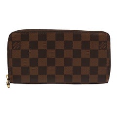 Louis Vuitton Damier Ebene Canvas Zippy Wallet