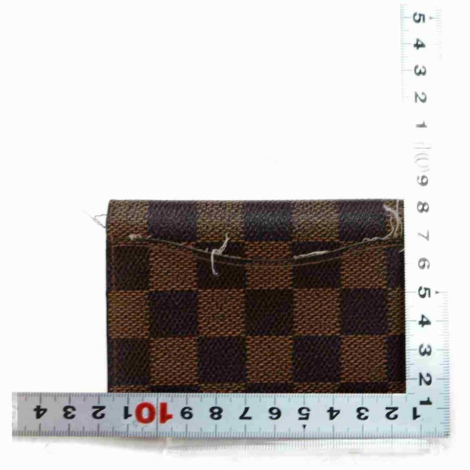 Louis Vuitton Damier Ebene Card Case Organizer De Poche Wallet Holder 860362 3