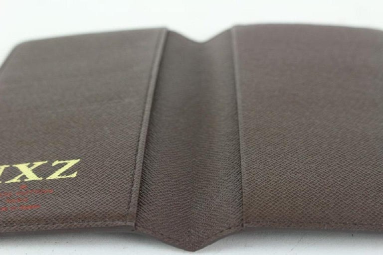 Louis Vuitton LV Bifold Mens Brown Damier Ebene Leather Canvas Card Holder