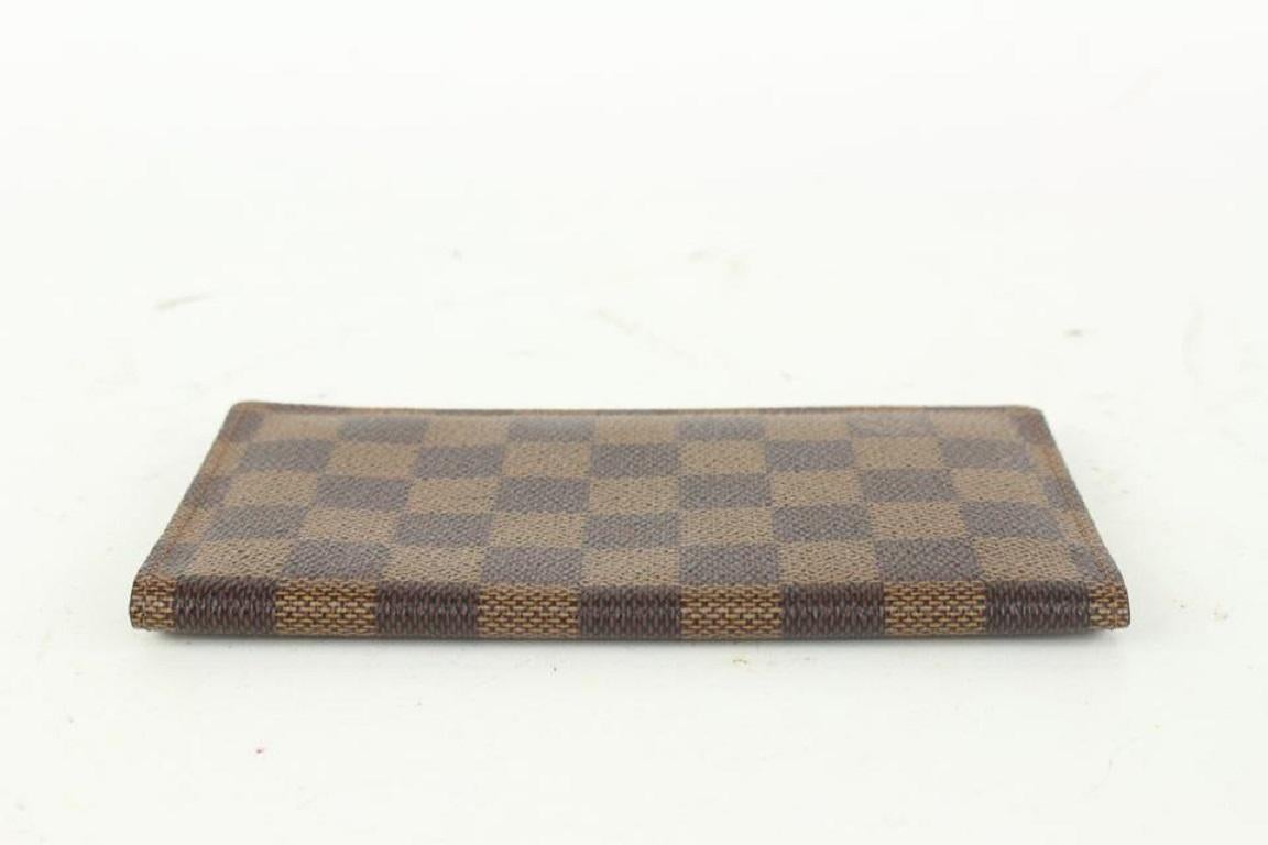 Louis Vuitton Damier Ebene Card Holder Long Bifold Wallet 928lv74 In Good Condition In Dix hills, NY