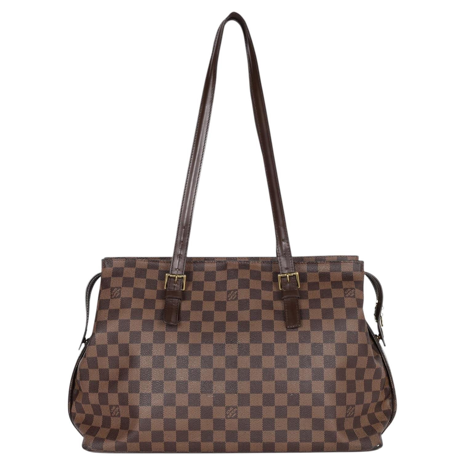 Louis Vuitton Damier Ebene Chelsea Tote Leather Bag, Circa 2010