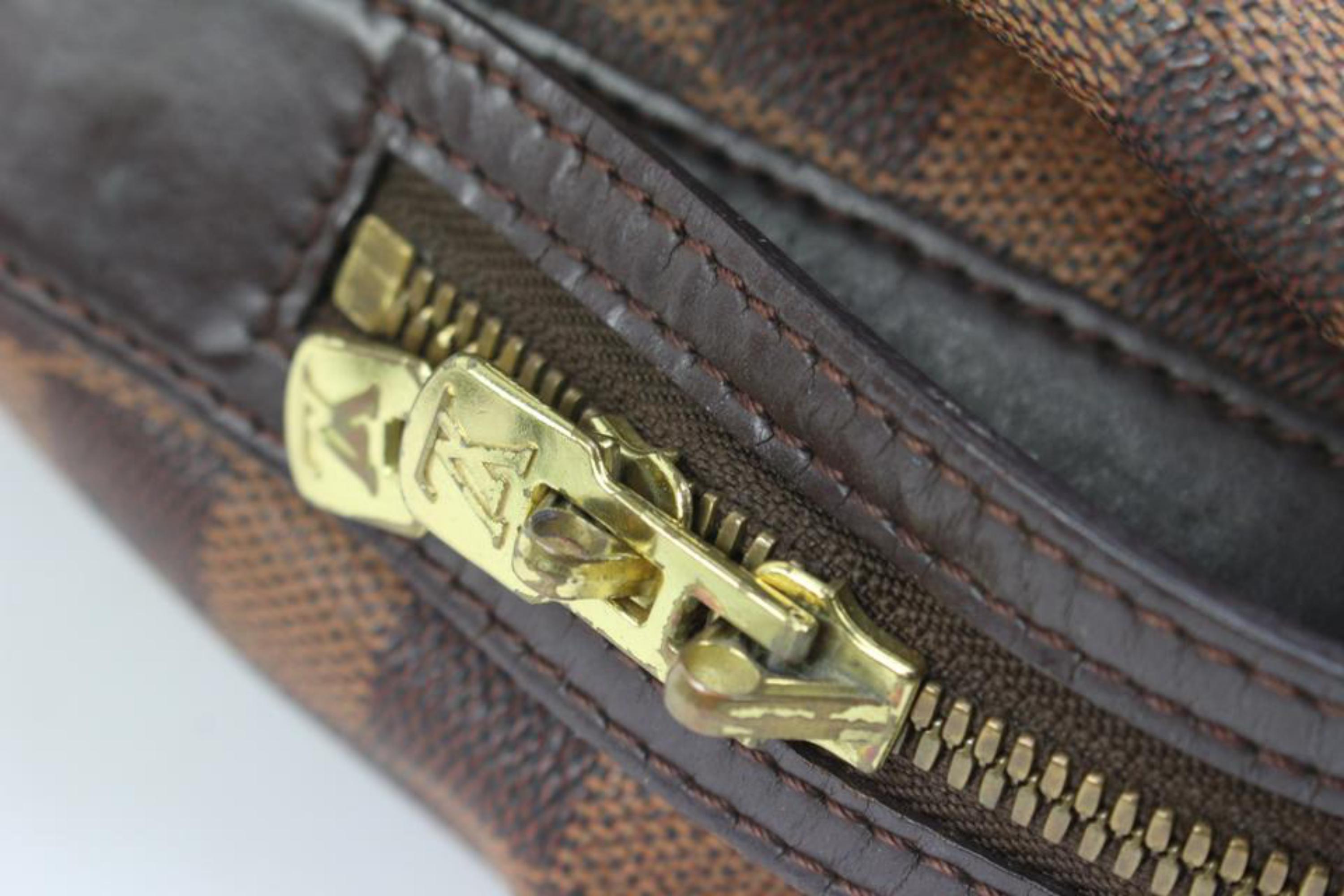 Louis Vuitton Damier Ebene Chelsea Zip Shoulder Bag Tote 84lk411s For Sale 1