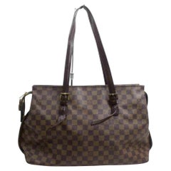 Louis Vuitton Damier Ebene Chelsea Zip Tote Bag 858023