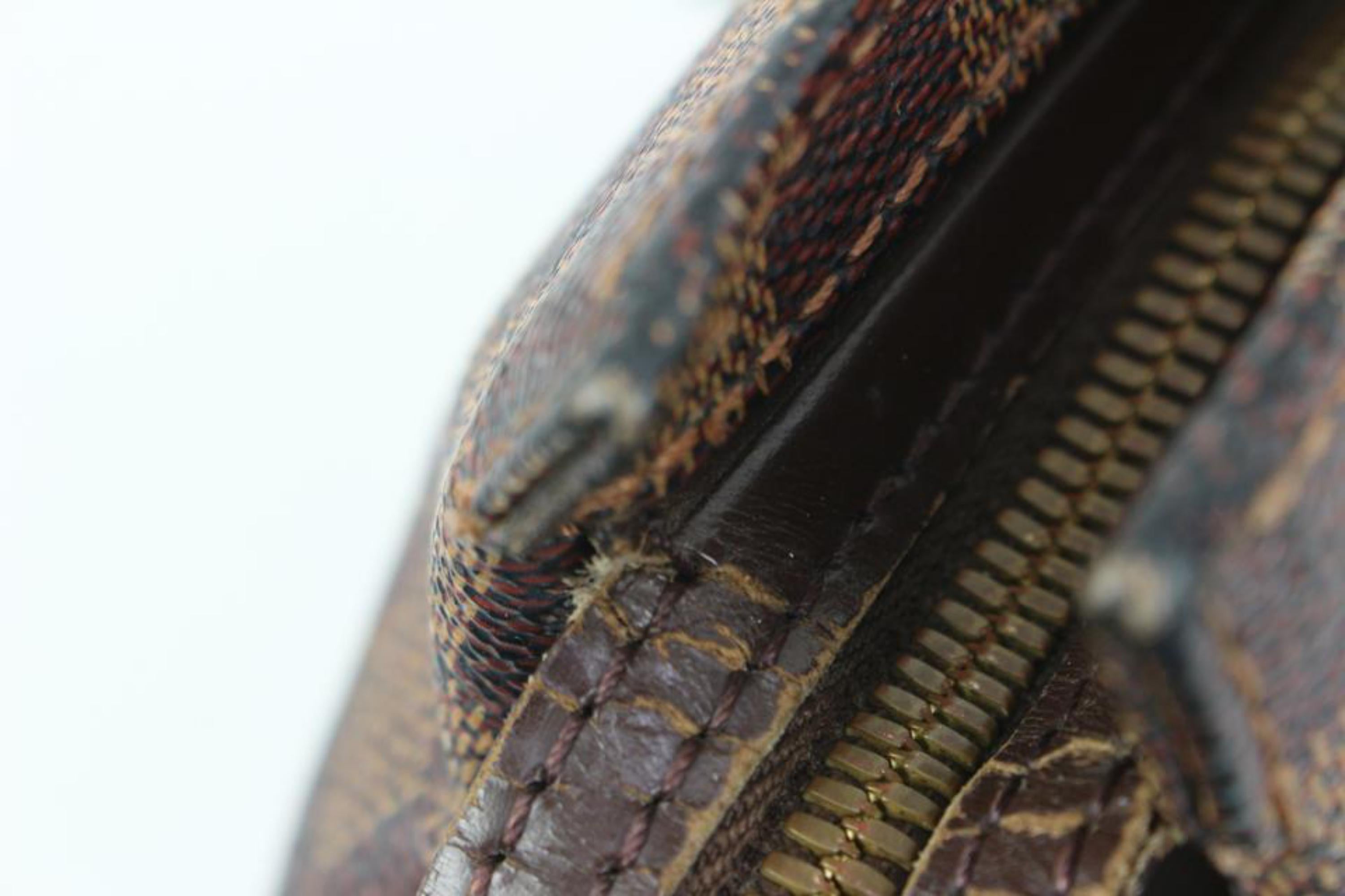Louis Vuitton Damier Ebene Chelsea Zip Tote Shoulder bag 87lk328s For Sale 3