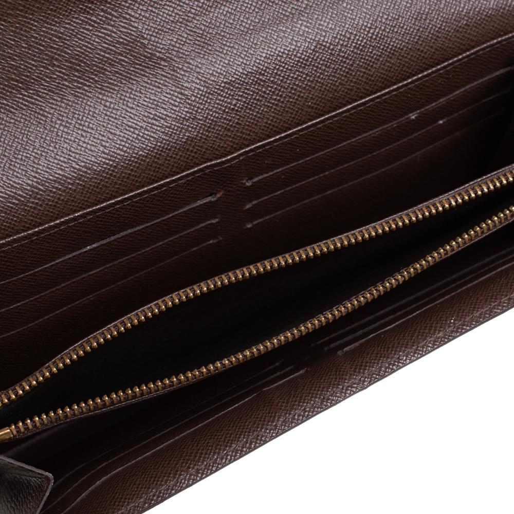 Louis Vuitton Damier Ebene Coated Canvas And Leather Venice Wallet 4